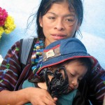 Mother and child; boat ride on Lake Atitlán —Rose Libby