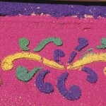 Detail of an alfombra (carpet) in Izalco, 2009 by Lena Johannessen