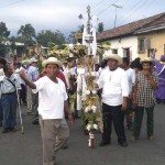 Indigenous cofradía procession on Holy Thursday in Izalco, 2009 by Lena Johannessen