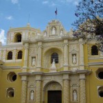 La Merced Church of La Antigua with Baroque façade