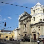 Guatemala City Church of La Merced with adjacent museum.