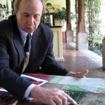 Dr. Richard Hansen, Mirador Basin Project director, discusses location of the region