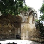 Ruin said to be chapel of Beatriz de la Cueva, adjacent to Ciudad Vieja municipal building