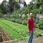 Kronick with some of his latest crops at Caoba Farms