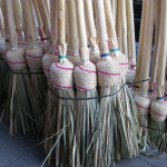 Before the brooms make it to market to be sold, numerous labor-intensive steps are involved.