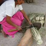 Before the brooms make it to market to be sold, numerous labor-intensive steps are involved.