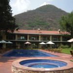 The grounds include a luxurious boutique hotel