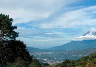 View of Antigua from one of its new aldeas, El Hato (guido lucci)