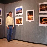 Harry Diaz with his exhibition