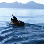 Pescador en amanecer (Lake Atitlán) —Rafael Rivera Neutze