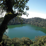 View of the lagoon from the top of the ridge