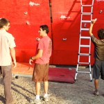 Getting ready for the Antigua Boulder Challenge (photo by Rudy A. Girón)