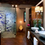 Las Jacarandas' bathroom at Mil Flores Luxury Design Hotel La Antigua Guatemala