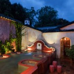 Fountain and water tank at Mil Flores Luxury Design Hotel La Antigua Guatemala