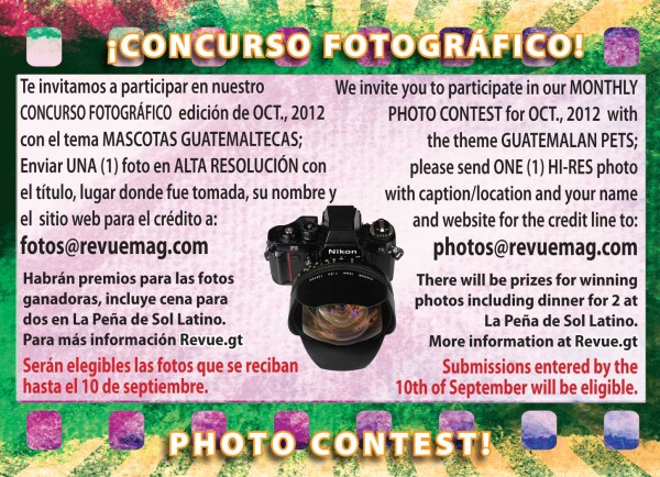 REVUE’s October 2012 Photo Contest: Guatemalan Pets