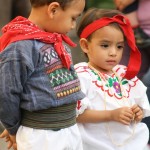 Children dressed in typical clothing for the Feast of Our Lady of Guadalupe in Antigua Guatemala (photo by Luis Toribio)