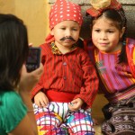 Children dressed in typical clothing for the Feast of Our Lady of Guadalupe in Antigua Guatemala (photo by Luis Toribio)