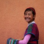 Girl dressed with typical clothing for the Feast of Our Lady of Guadalupe in Antigua Guatemala (photo by Rudy Giron)