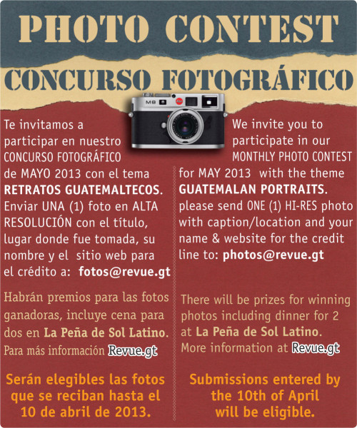 REVUE’s May 2013 Photo Contest: Guatemalan Portraits