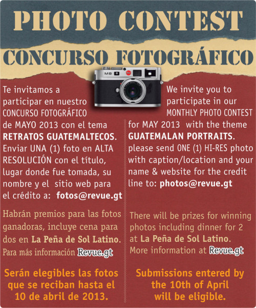 REVUE’s May 2013 Photo Contest: Guatemalan Portraits