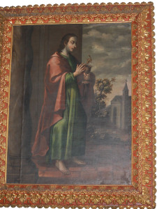 The restored painting of St. John