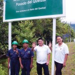 Jacinto Sis (forest guard), Pablo Caal (forest guard), Anibal García (administration), Lidia Noemí Maldonado (waitress)
