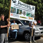 Participants in January’s public demonstration for animal rights