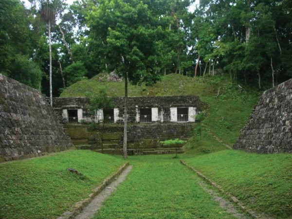 Ancient Mayan Ball Court at Yaxhá