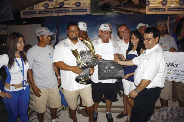 Winners of fishing in Honduras