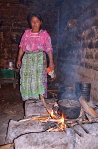 Inhaling the toxic fumes while preparing tortillas and frijoles puts rural Guatemalans at risk of blindness or respiratory diseases on a daily basis