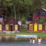 Rustic but comfortable cabins are available for rent