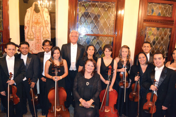 Maestros Dieter and Cristina with the Orquesta Millenium