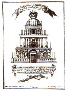 Túmulo D. Matías de Gálvez (1785) (V.M.Díaz, Las Bellas Artes)