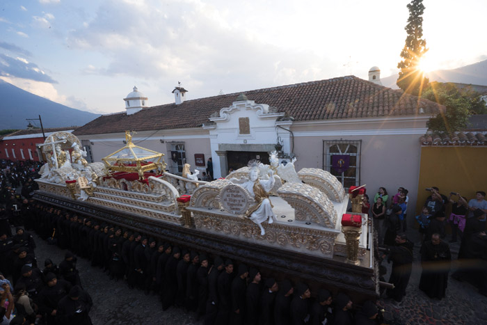 Andas processional floats in Antigua